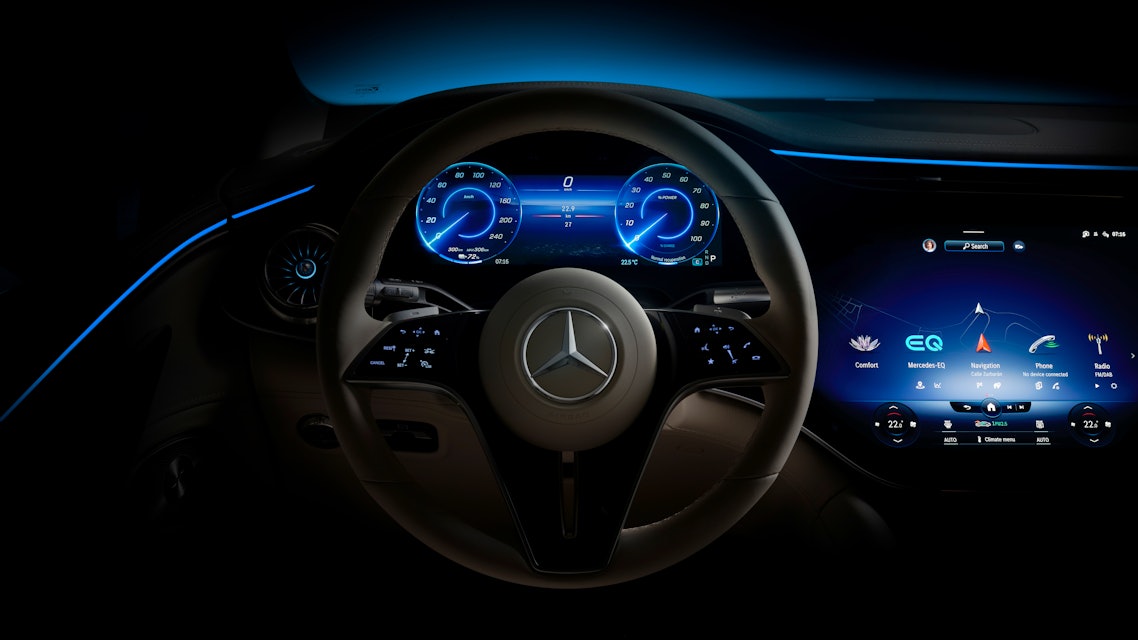The Mercedes-Benz EQS Will Offer a Massive 56-Inch 'Hyperscreen' Dash –  Robb Report