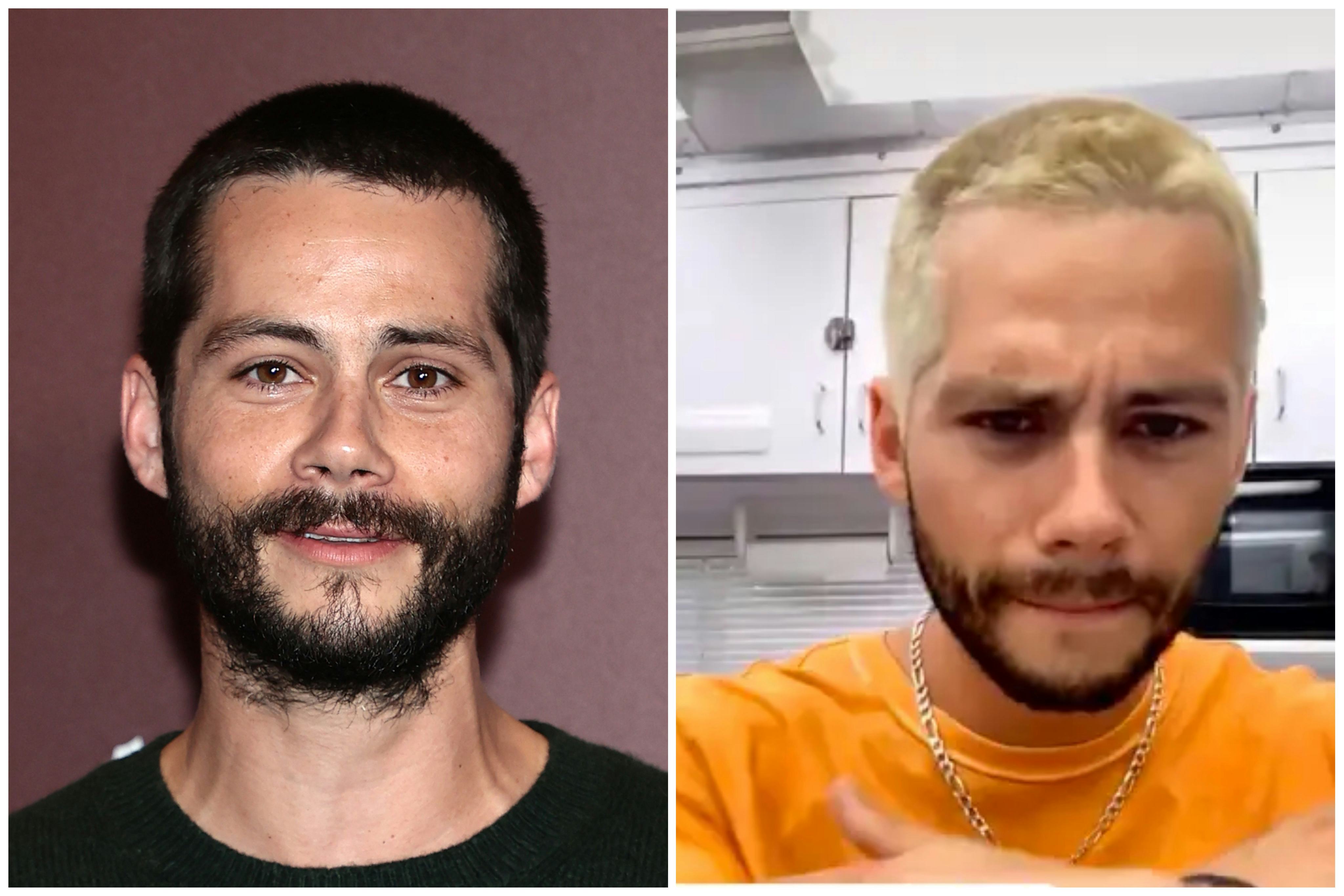 Dylan O'Brien Has *Thoughts* On His Blond Hair In 'Not Okay' Movie