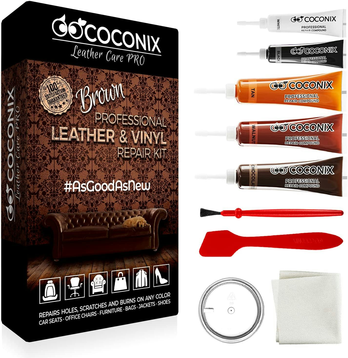 COCONIX Brown Leather &amp; Vinyl Repair Kit