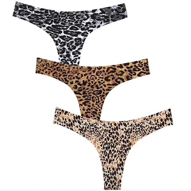 Wealurre Microfiber Low Rise No Show Thong (3 Pack)