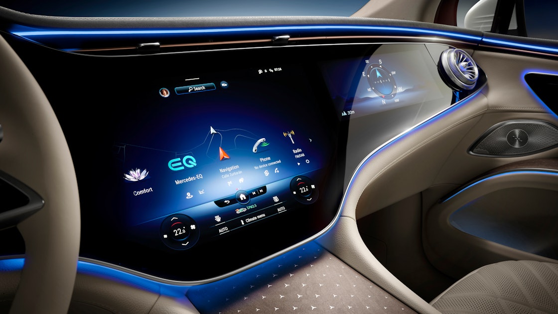 Mercedes-Benz Debuts Futuristic 56-Inch Touch Screen for Next Electric Car