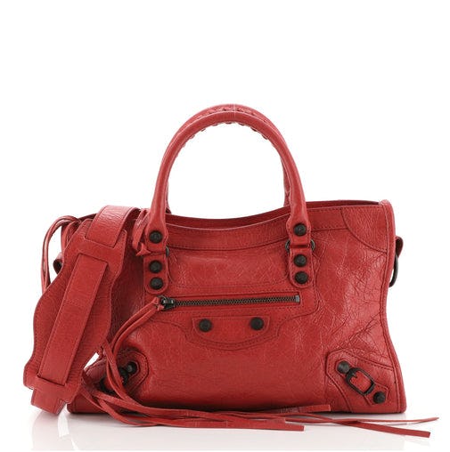 Balenciaga City Classic Studs Bag Leather Small