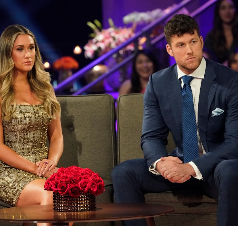 Clayton Echard and Rachel Recchia as guests on The Bachelor premiere.