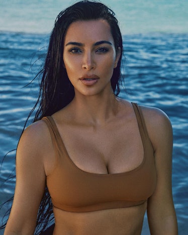 Kim Kardashian wearing SKIMS Swim bikini 