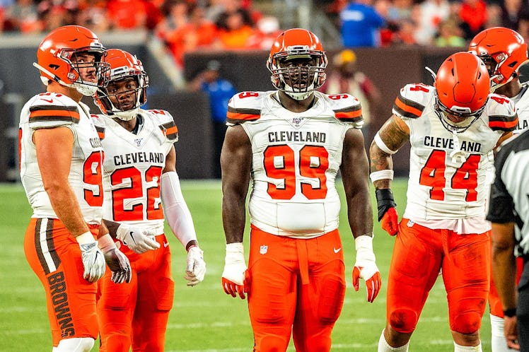 Cleveland Browns on the field