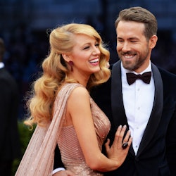 Blake Lively and Ryan Reynolds at the 2014 Met Gala