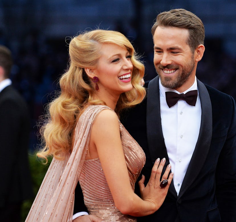 Blake Lively and Ryan Reynolds at the 2014 Met Gala