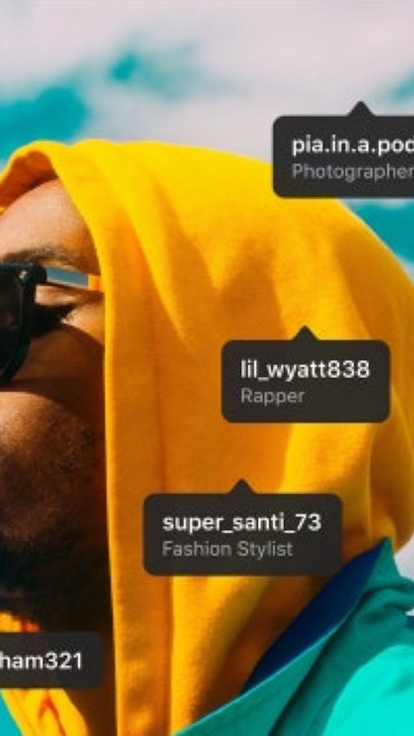 Screenshot of creator credit using enhanced tags.