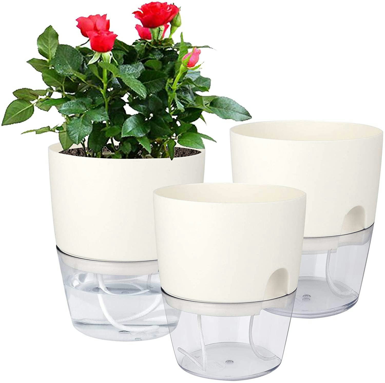 Vanavazon Self Watering Planter Pots (3-Pack)