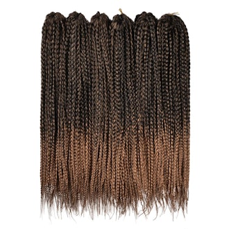Box Braids Crochet Hair Ombre
