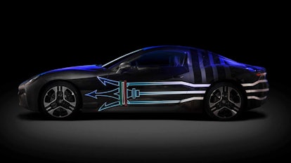 Concept photo for Maserati's Folgore line of EVs