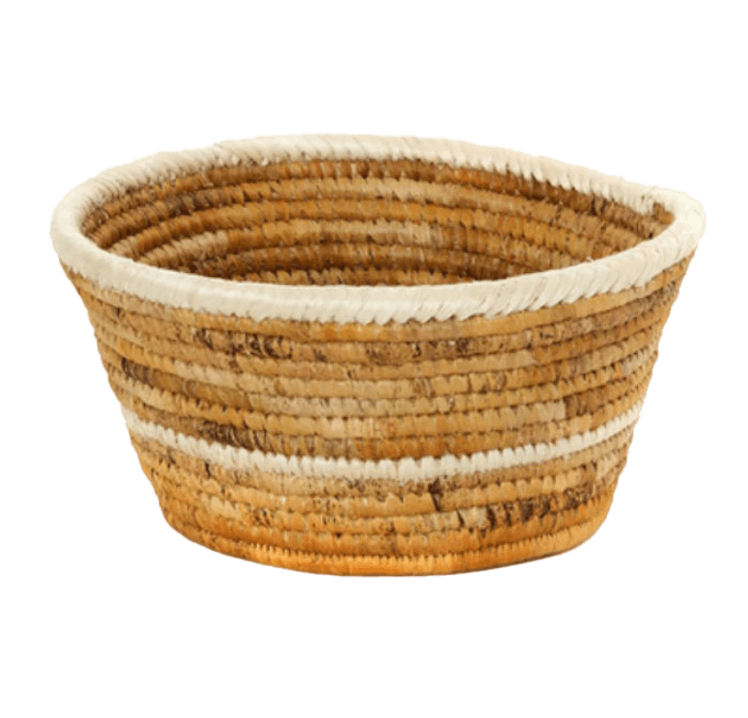 Small Rwandan Banana Fiber Table Basket