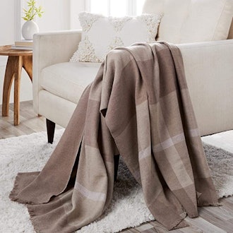 Joy Mangano Cotton & Cashmere Blanket