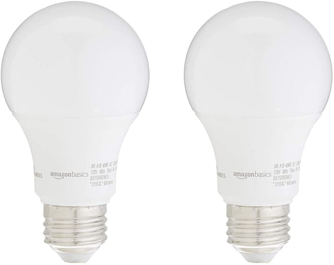 Amazon Basics Dimmable LED Light Bulb (2-Pack)