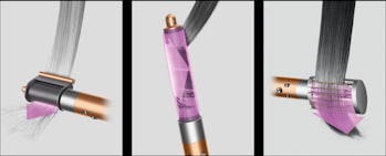 Dyson's three updated attachments for its Airwrap styler