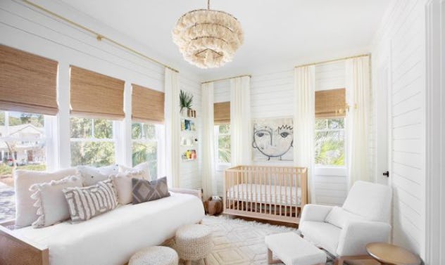 A crib-to-bed baby boy nursery idea