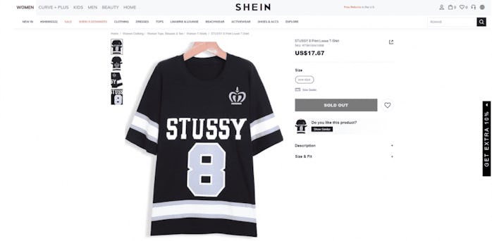 Stüssy Shein Lawsuit