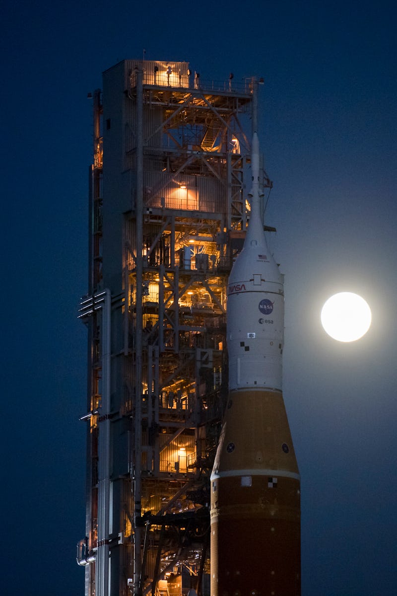 artemis 1 at launch pad