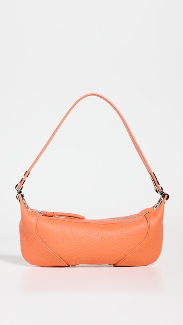 spring 2022 color trends orange leather bag