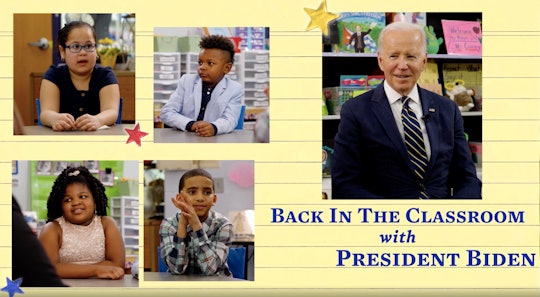 President Biden spoke with a group of students about in-person schooling.