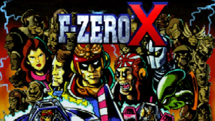 f zero x title start screen