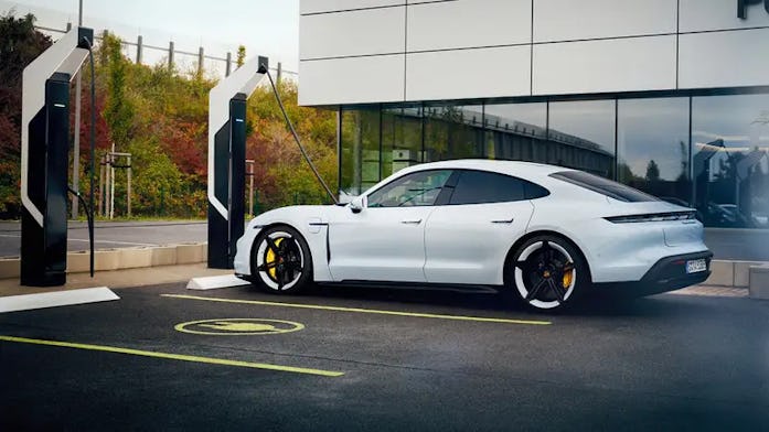 Porsche EV charging.