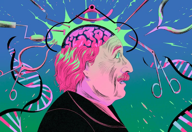 Cartoony representation of Einstein's brain 