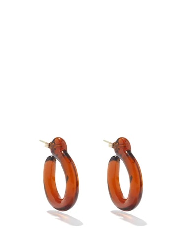spring 2022 color trends brown glass earrings