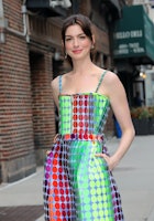 Anne Hathaway wearing Christopher John Rogers outfit