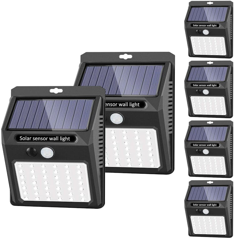 SEZAC Outdoor Motion-Sensor Solar Lights (6-Pack)