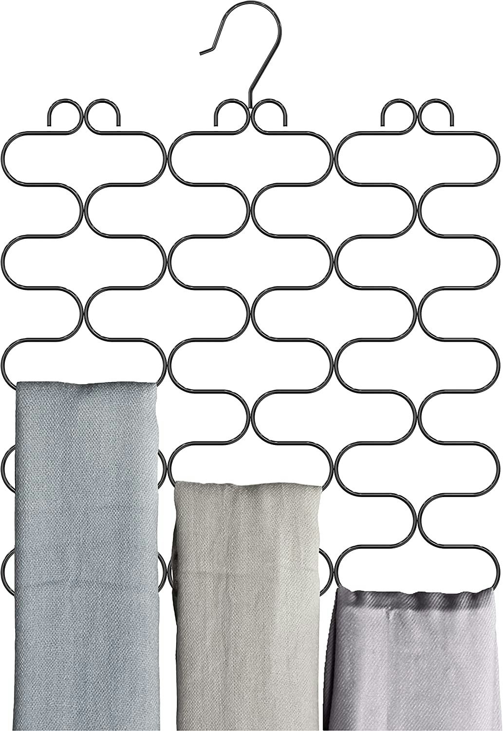 Scarf hanger organizer with 23 spaces.