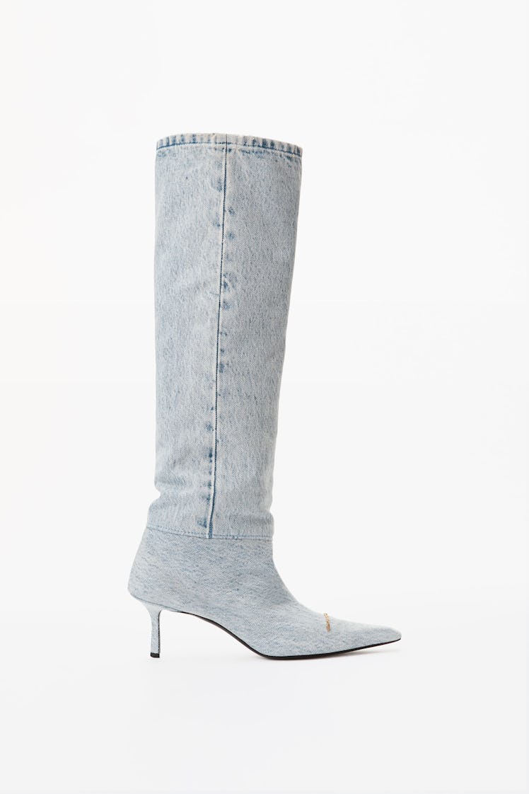 Viola 65 Slouch Boot In Denim