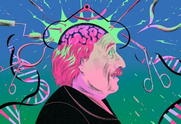 Original art of Einstein's brain by Isip Xin