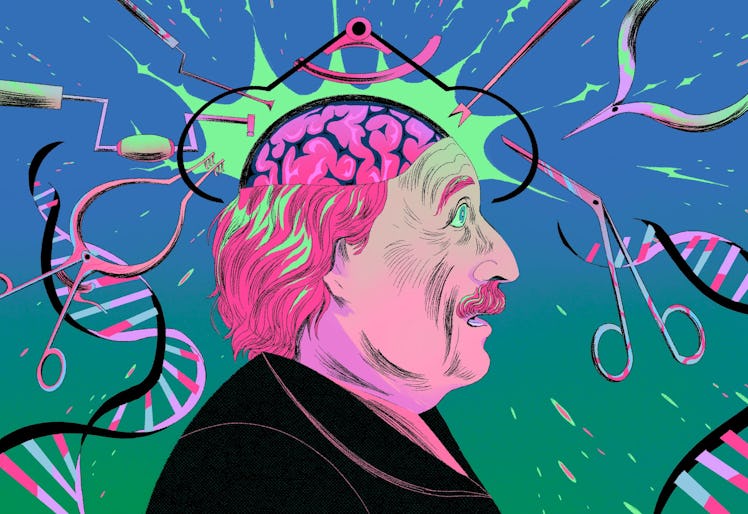 Original art of Einstein's brain by Isip Xin