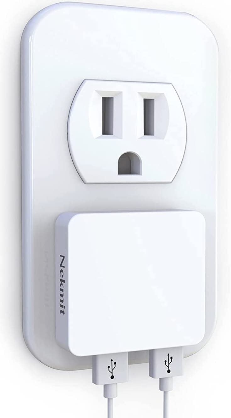 Nekmit Dual-Port Ultra-Thin USB Wall Charger