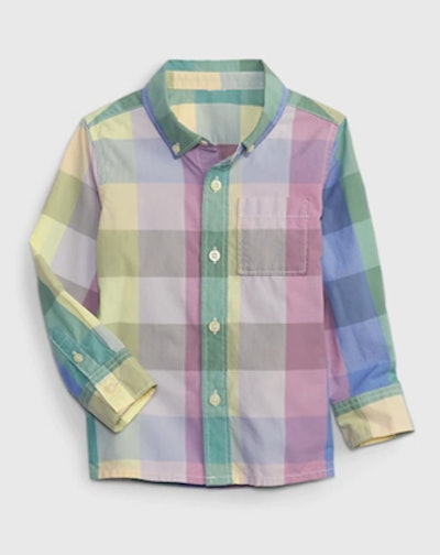 A rainbow plaid works year-round, but especially well for Easter.