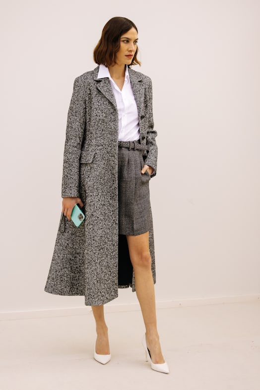 Alexa Chung at Paris Fashion Week Fall/Winter 2022.