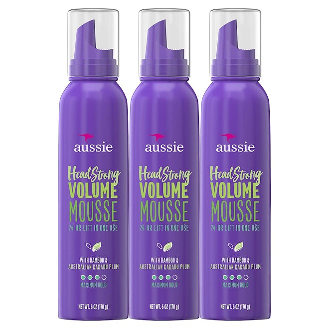 Aussie Headstrong Volume Mousse, 6 Oz. (3-Pack)