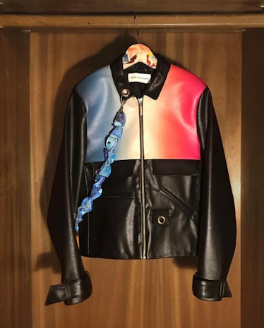 Nensi Avetisian leather jacket tiktok trend space age futurism