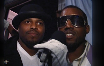 /jeen-yuhs: A Kanye Trilogy. (L to R) Coodie and Kanye 'Ye' West in jeen-yuhs: A Kanye Trilogy.