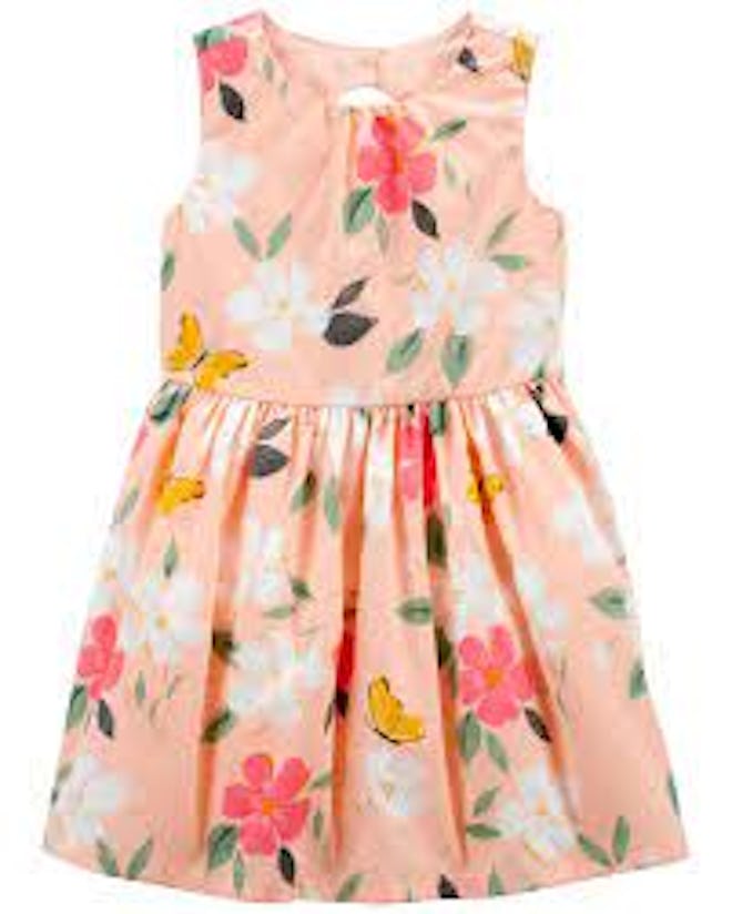 This peachy, floral dress is an Easter must-have.