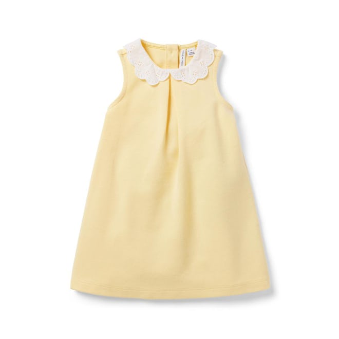 Your baby girl will look like a spring flower in this yellow dress.