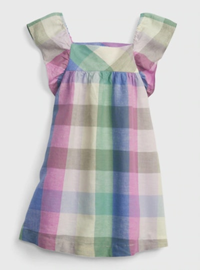 This dress has major cottage core vibes, but a more vibrant rainbow palette.