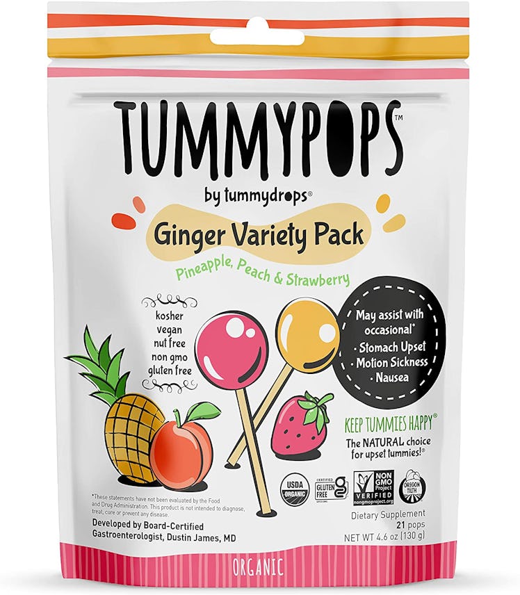 USDA Organic Tummypops Ginger Variety Pack (Pineapple, Peach, & Strawberry)