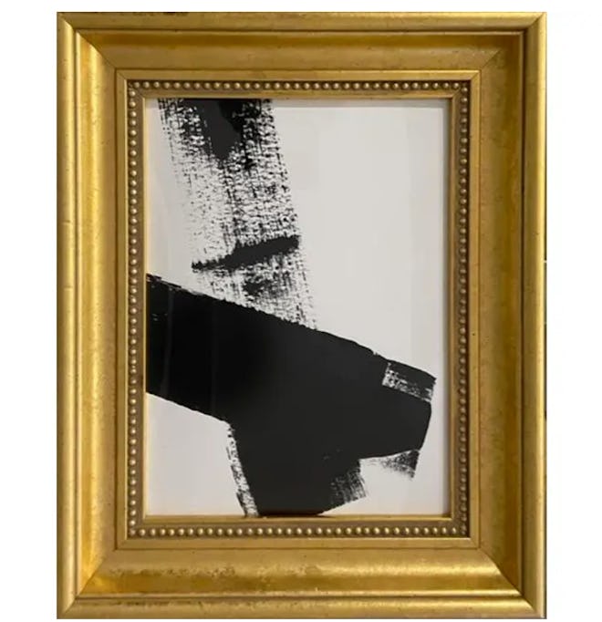 Contemporary Black and White Framed Painting