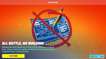 fortnite chapter 3 season 2 no building