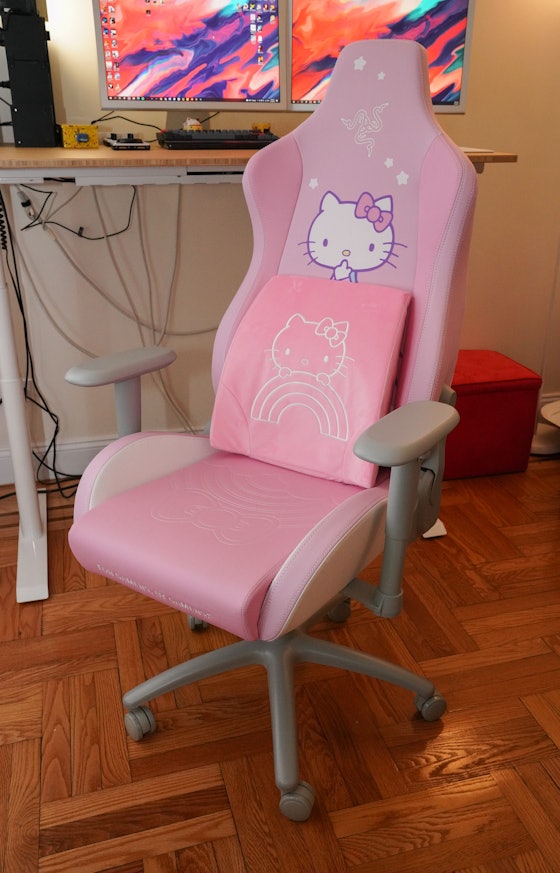 Razer\'s Hello Kitty gaming chair and cute are headphones overload
