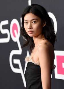 HoYeon Jung on the red carpet of a 'Squid Game' screening