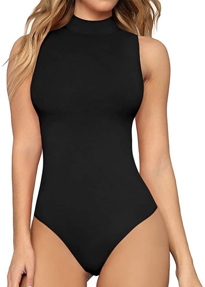 MANGOPOP Mock Turtle Neck Bodysuit