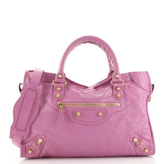 Balenciaga City Giant Studs Bag Leather Medium